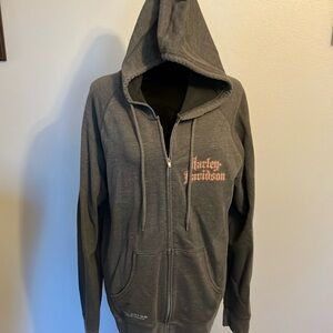 FINAL PRICE! Womens Harley Davidson Zip Up Hoodie